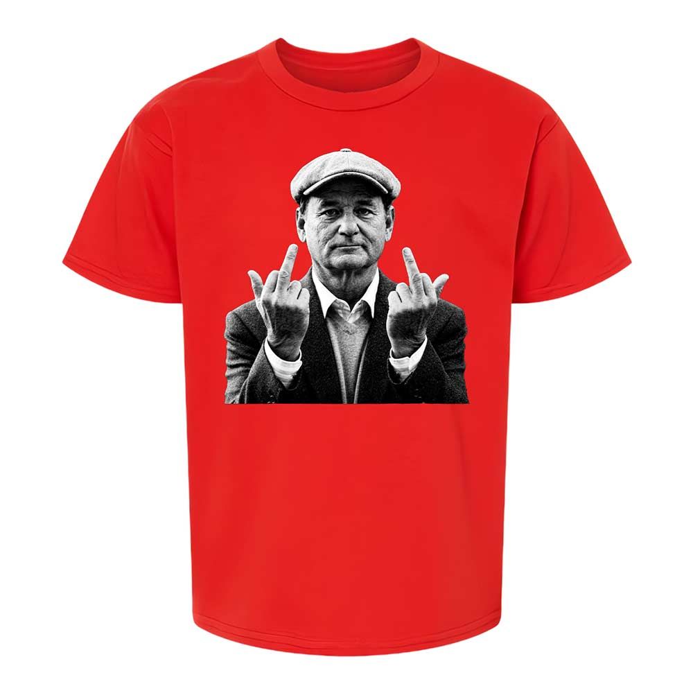 Bill Murray Middle Finger - Red - 8