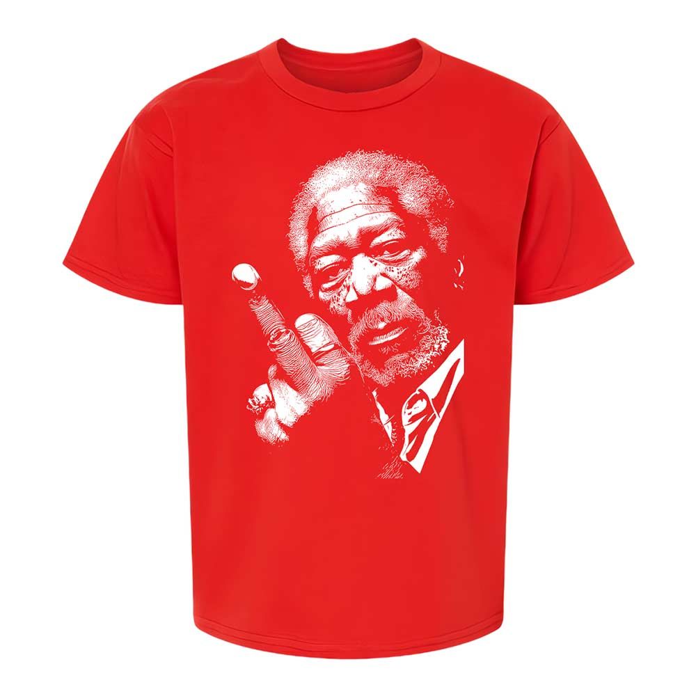 Morgan Freeman middle finger - Red - 8