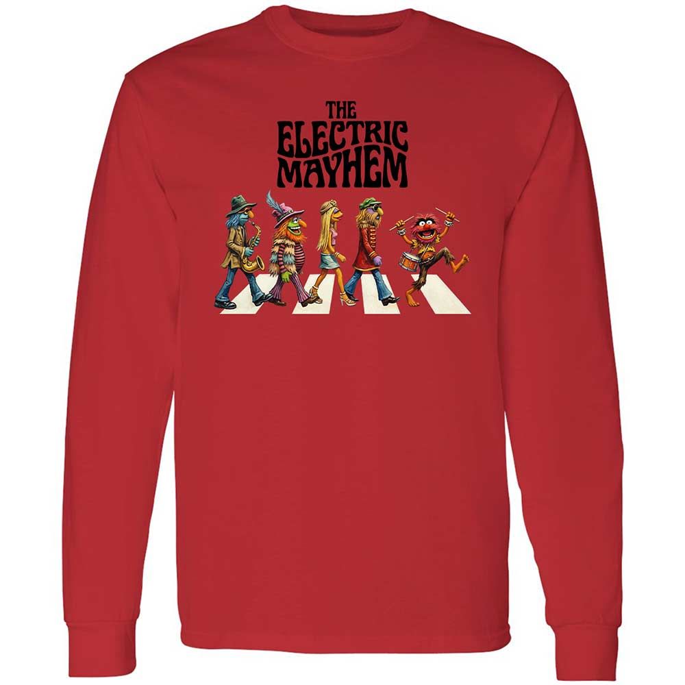 Long Sleeve T-Shirt - E372YMD7 - Red - 8