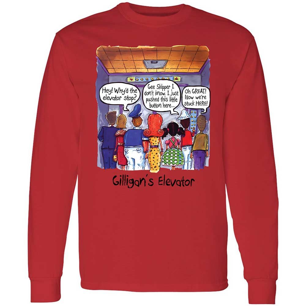 Long Sleeve T-Shirt - XKXZQP6R - Red - 8
