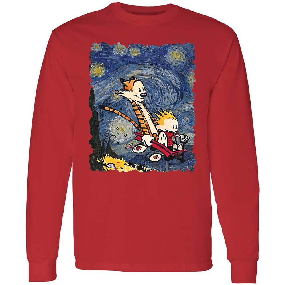 Long Sleeve T-Shirt - TFY5XZCE - Red - 8