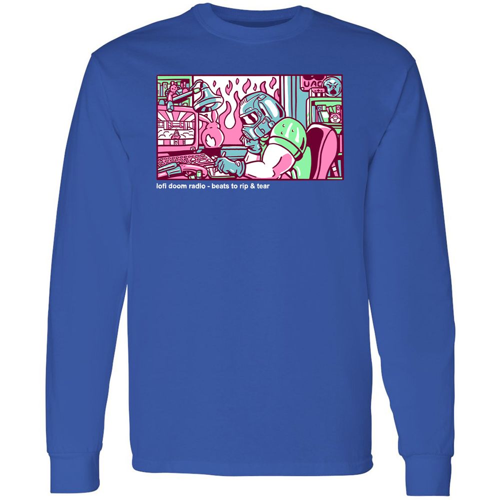 Long Sleeve T-Shirt - 1S1GKGJ8 - Royal - 8