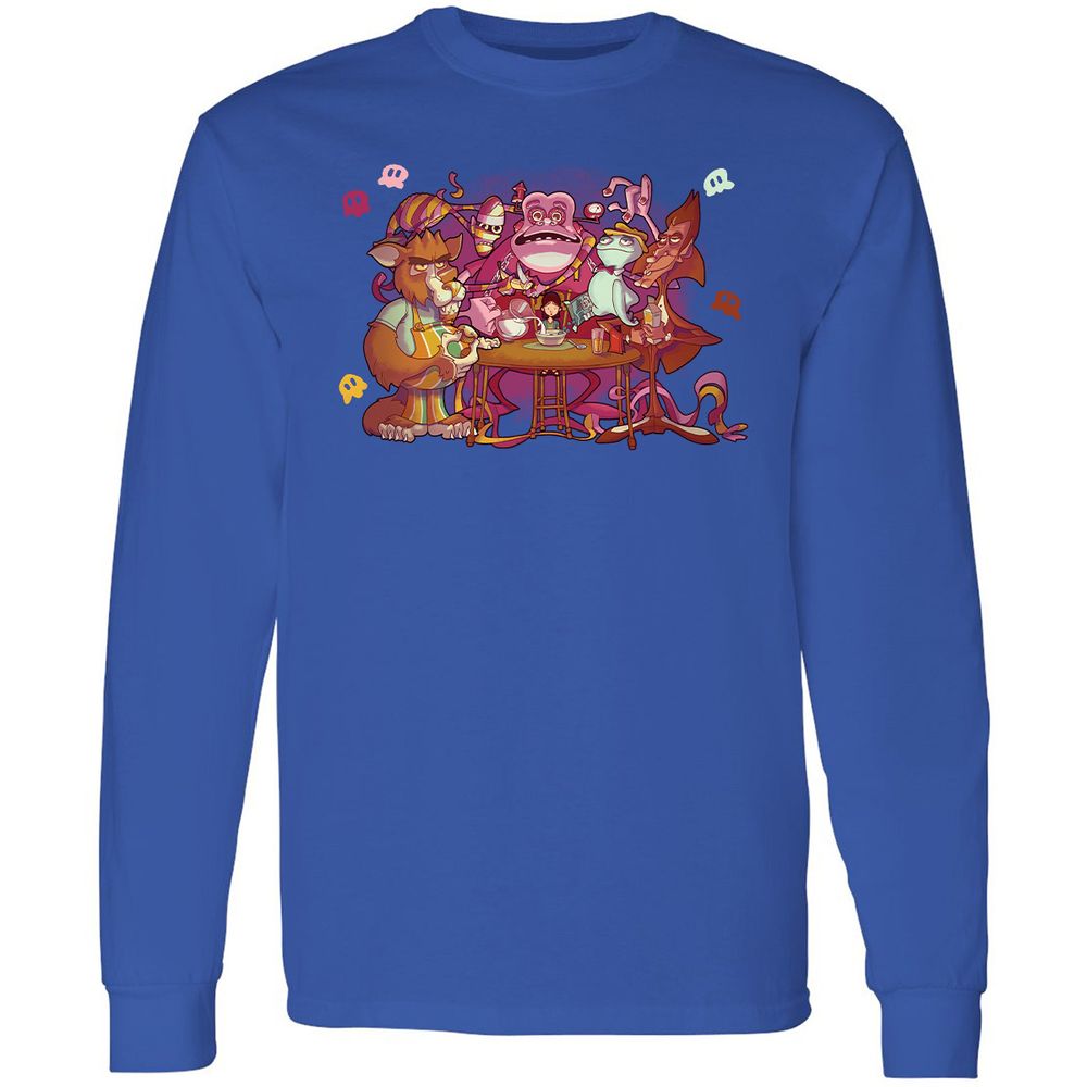 Long Sleeve T-Shirt - YX1ZZWXK - Royal - 8