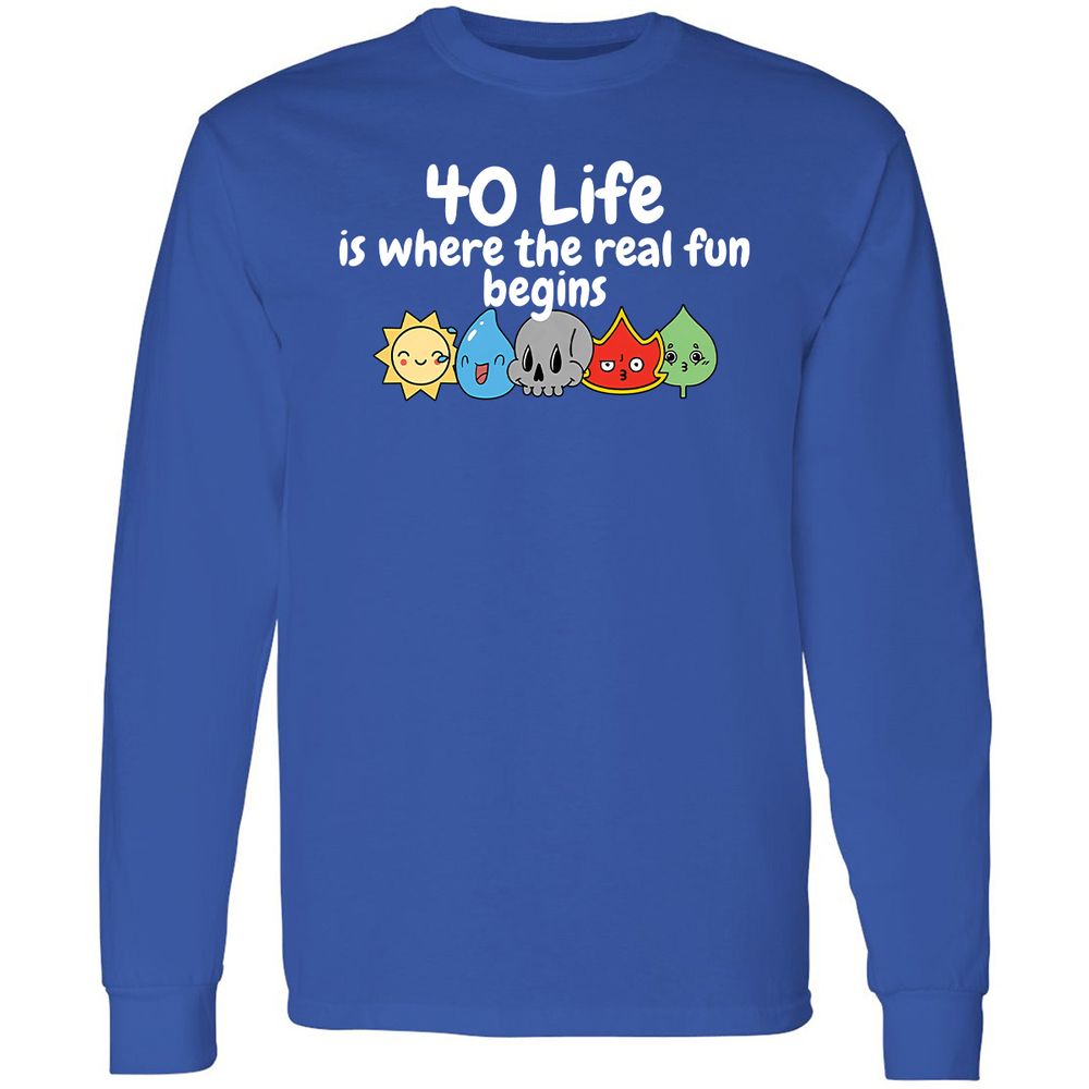 Long Sleeve T-Shirt - 1H3CDHEB - Royal - 8