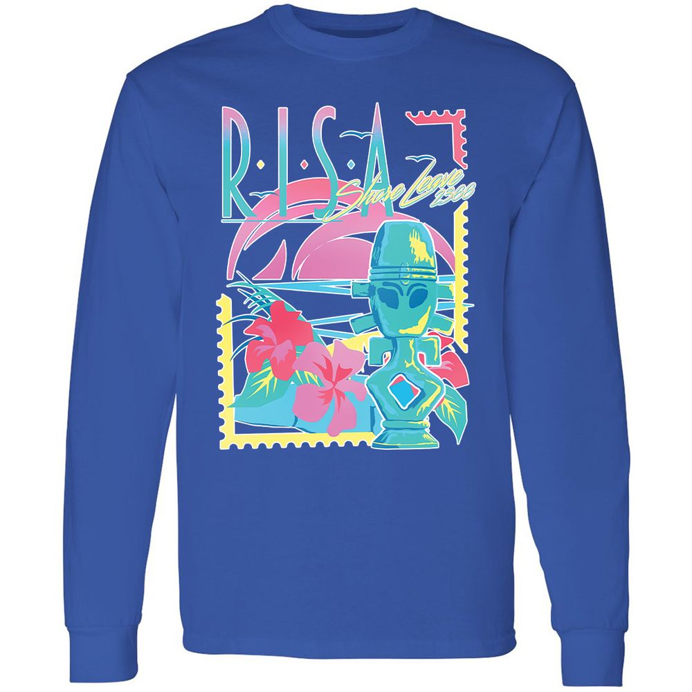 Long Sleeve T-Shirt - 7A6SMA9F - Royal - 8