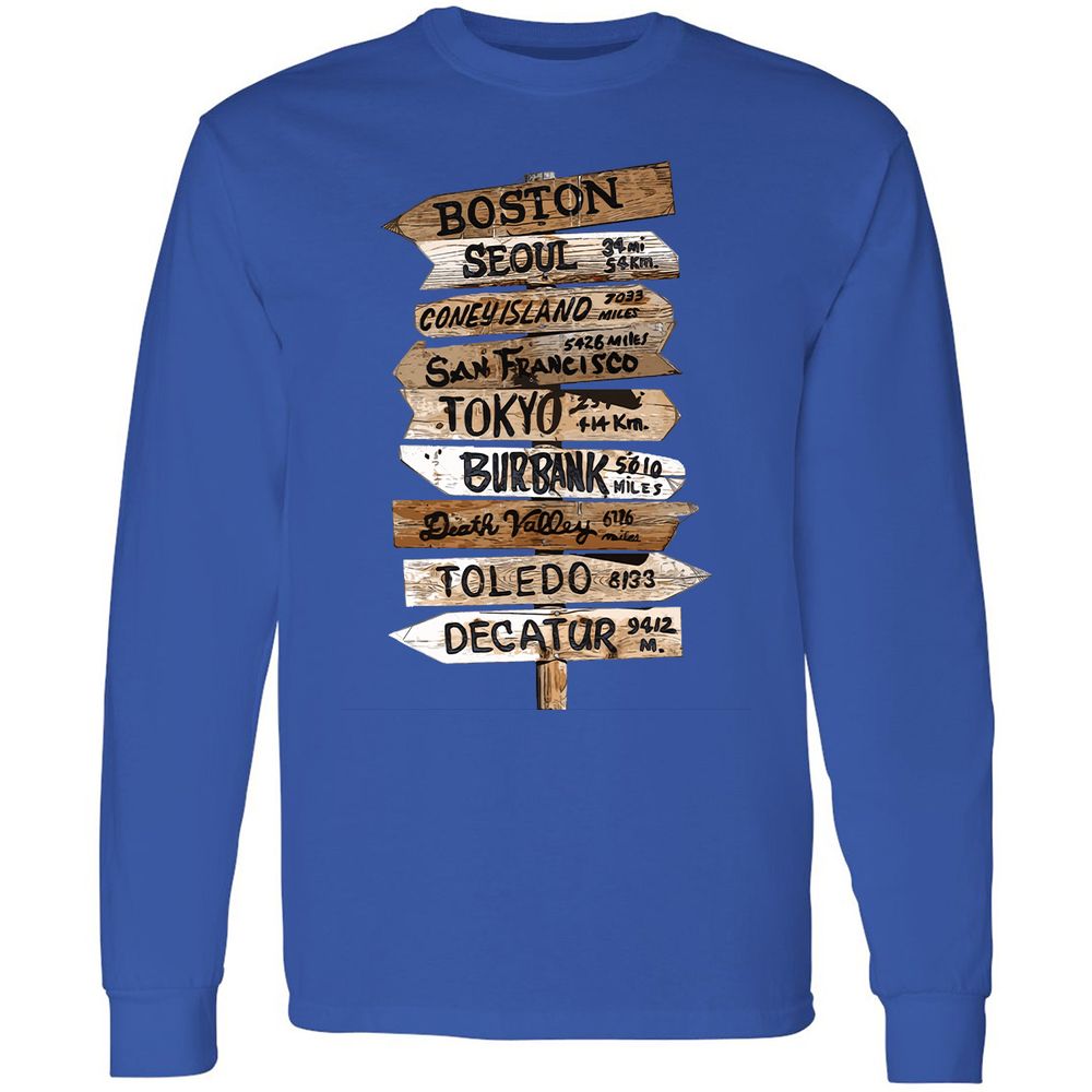 Long Sleeve T-Shirt - X736DFTP - Royal - 8