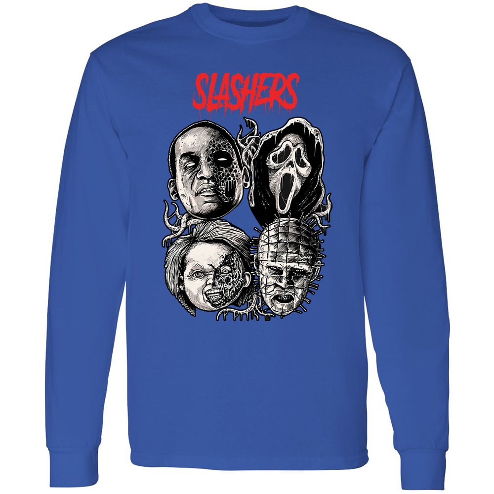 Long Sleeve T-Shirt - GFHQT73Z - Royal - 8