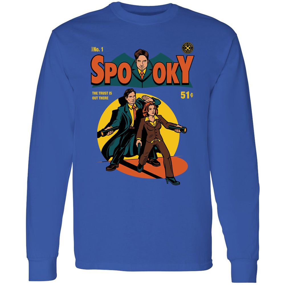 Long Sleeve T-Shirt - E7E5UJLV - Royal - 8