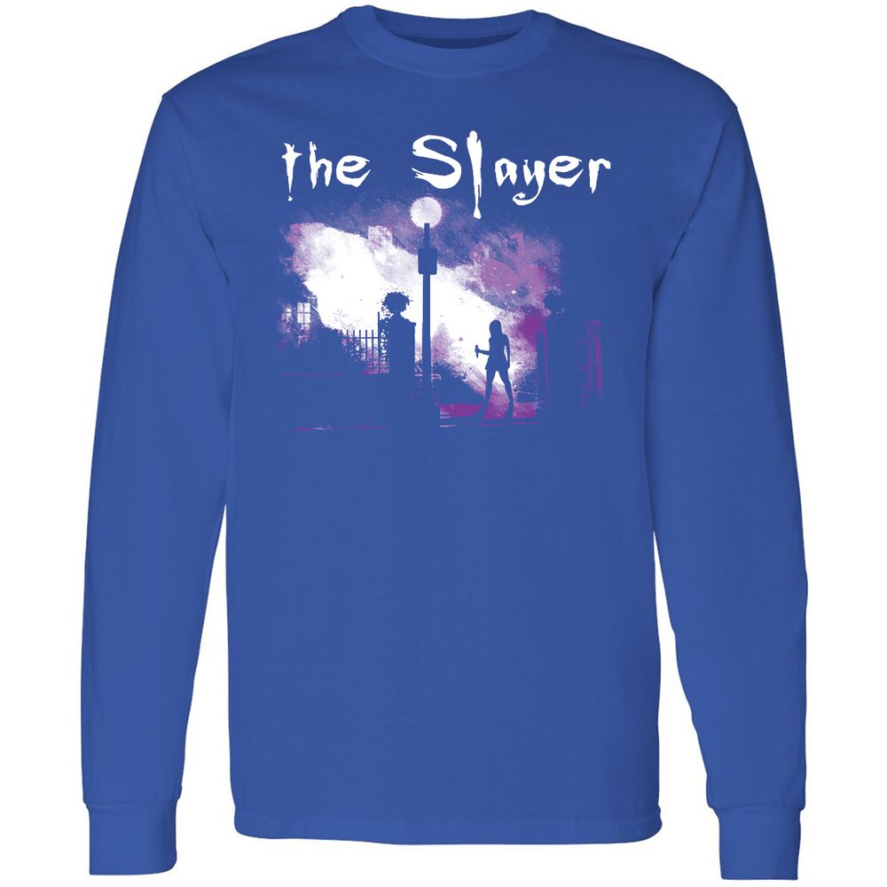 Long Sleeve T-Shirt - 75FSY3KQ - Royal - 8