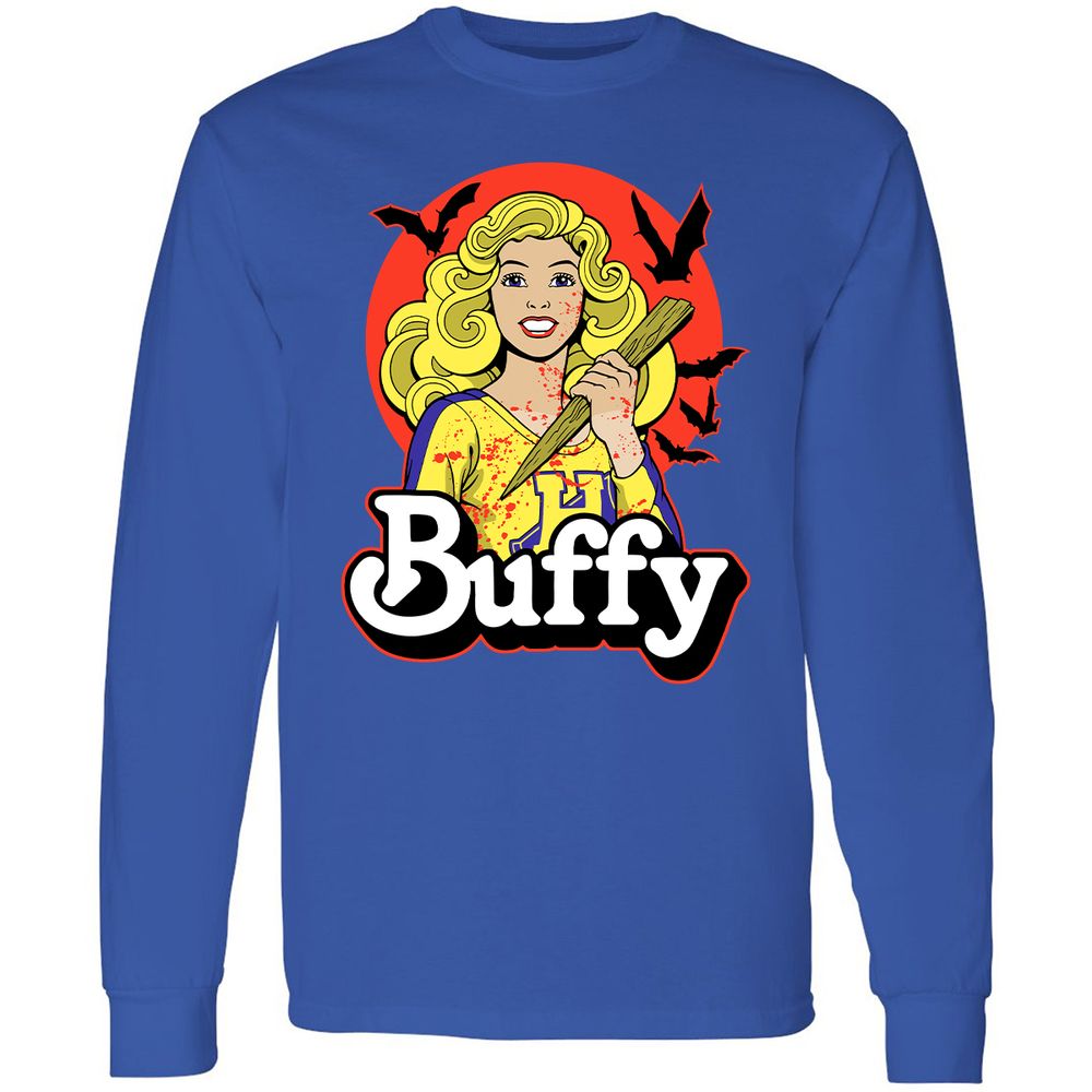 Long Sleeve T-Shirt - 9HU9FTLQ - Royal - 8