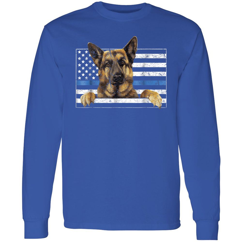 Long Sleeve T-Shirt - 7QEP6SCA - Royal - 8