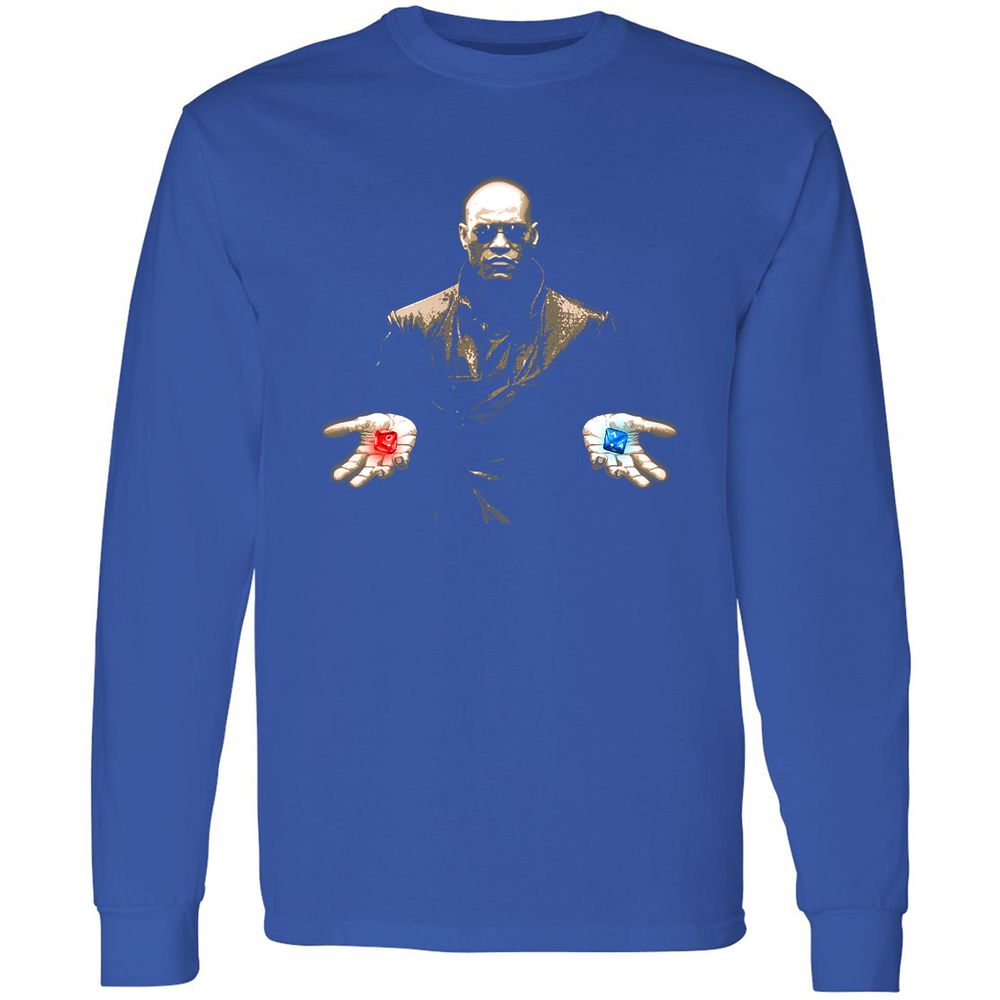 Long Sleeve T-Shirt - 81RBJL3U - Royal - 8