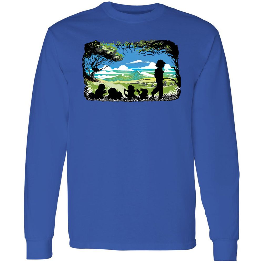 Long Sleeve T-Shirt - CN9NVTKC - Royal - 8