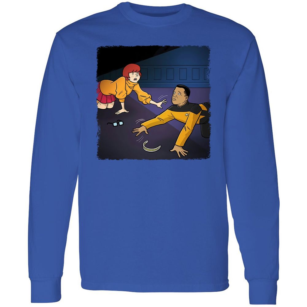 Long Sleeve T-Shirt - QZPGL7PL - Royal - 8