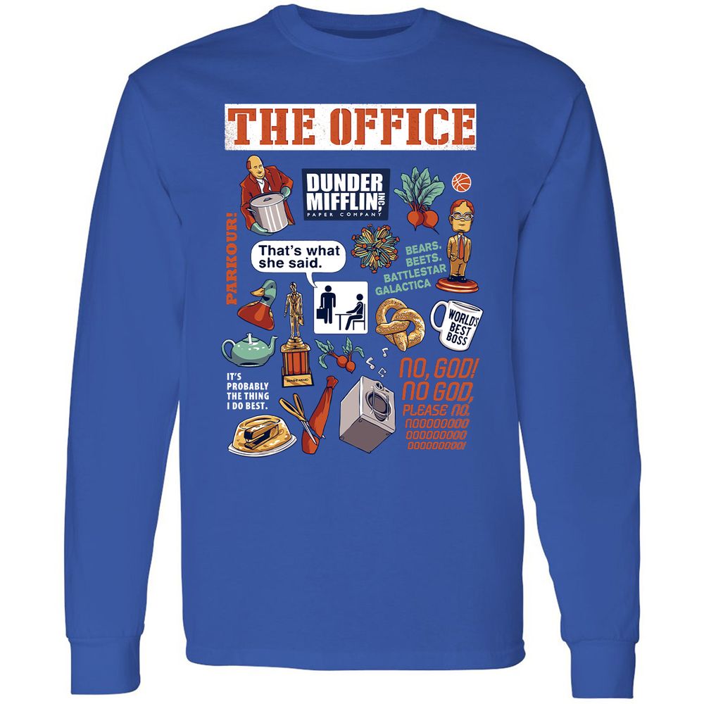 Long Sleeve T-Shirt - G45W1NKZ - Royal - 8