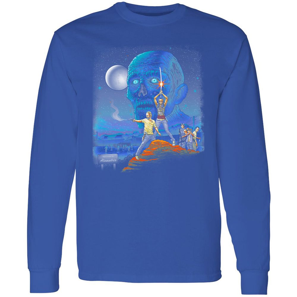 Long Sleeve T-Shirt - TAJ5E98Q - Royal - 8