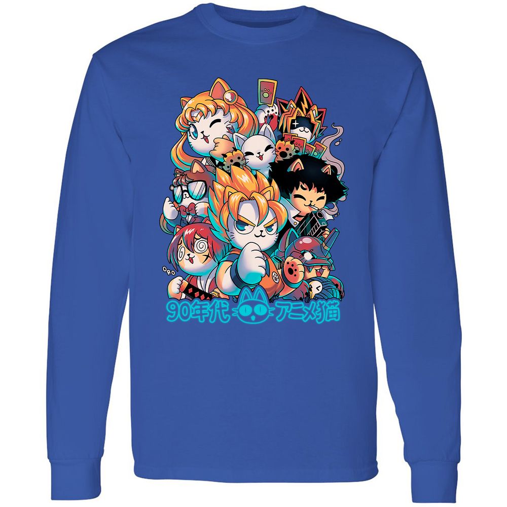 Long Sleeve T-Shirt - ERXVQSH7 - Royal - 8