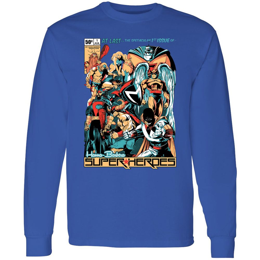 Long Sleeve T-Shirt - N32GBVYN - Royal - 8