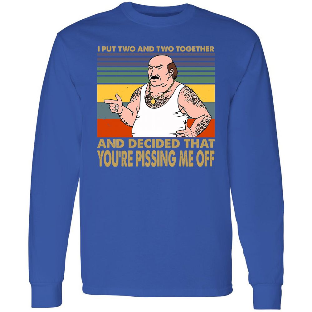 Long Sleeve T-Shirt - 345H7YW2 - Royal - 8
