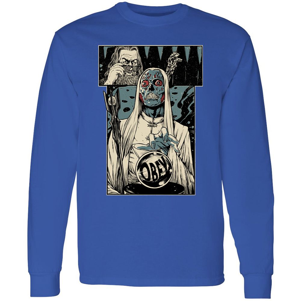 Long Sleeve T-Shirt - A7UUZTL2 - Royal - 8