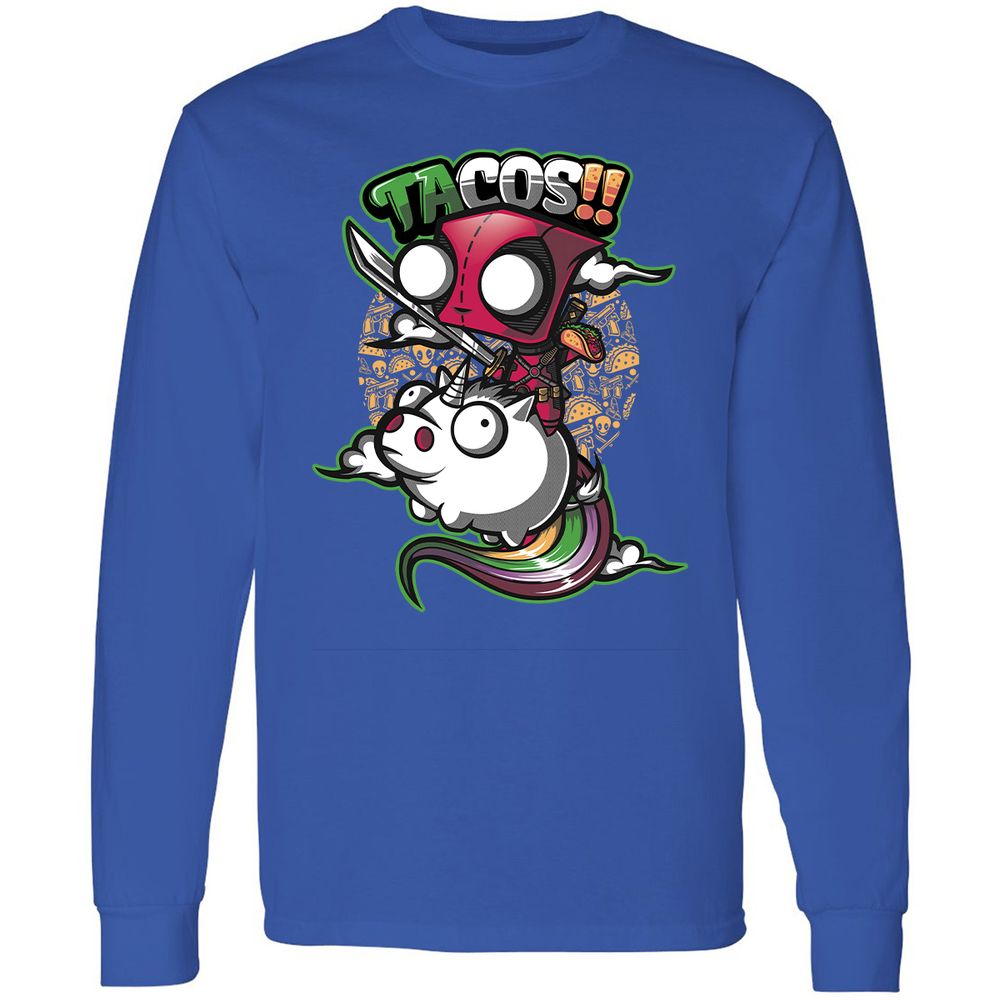 Long Sleeve T-Shirt - 1MUD555F - Royal - 8