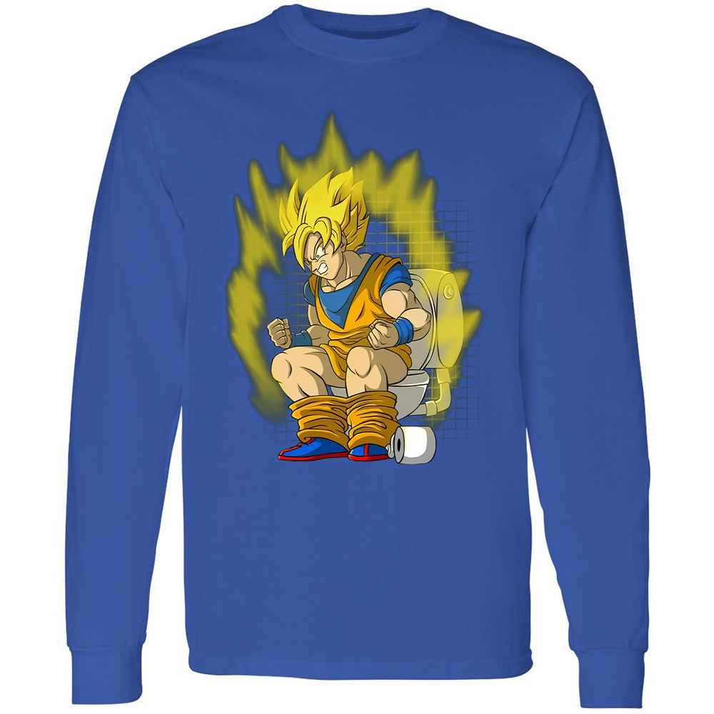 Long Sleeve T-Shirt - PZBRJQTK - Royal - 8