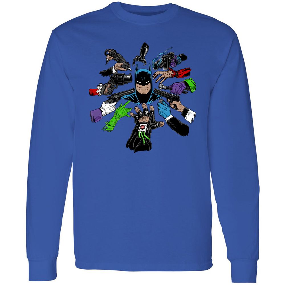 Long Sleeve T-Shirt - HQED41RW - Royal - 8