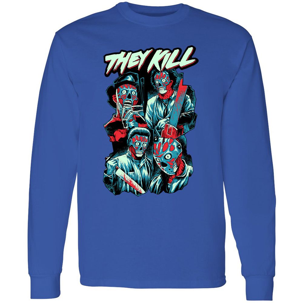 Long Sleeve T-Shirt - MX3AYYUW - Royal - 8