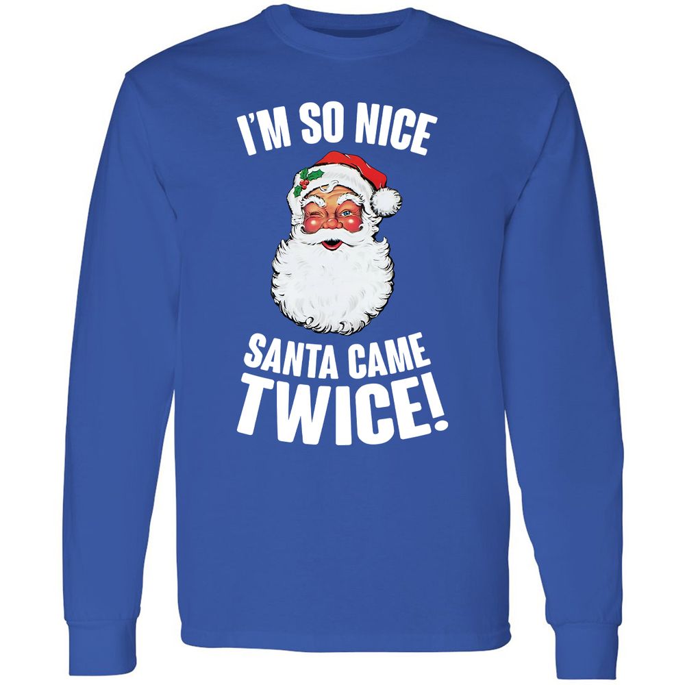 I'm So Nice Santa Came Twice! - Royal - 8