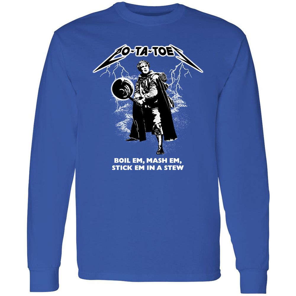 Long Sleeve T-Shirt - JV6QMX6Z - Royal - 8