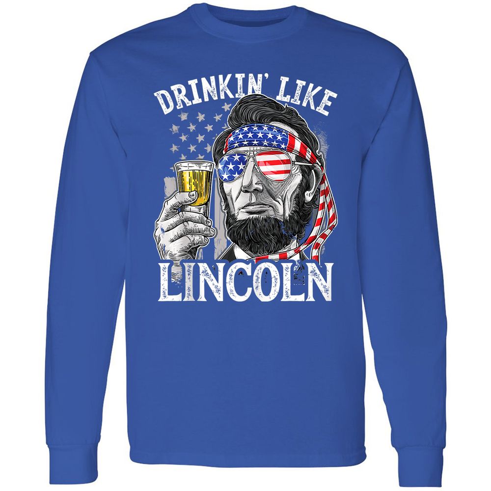 Long Sleeve T-Shirt - FY5DWR2U - Royal - 8