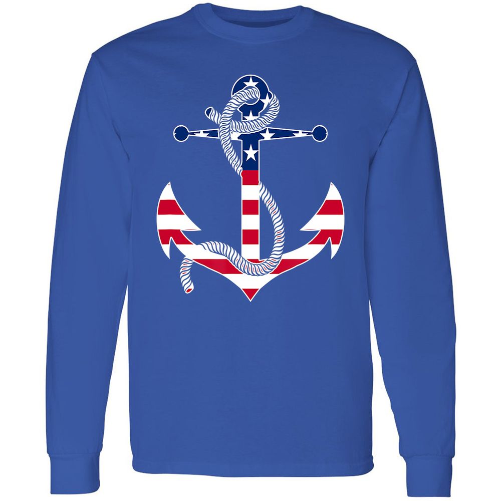 Long Sleeve T-Shirt - MRDD36MQ - Royal - 8