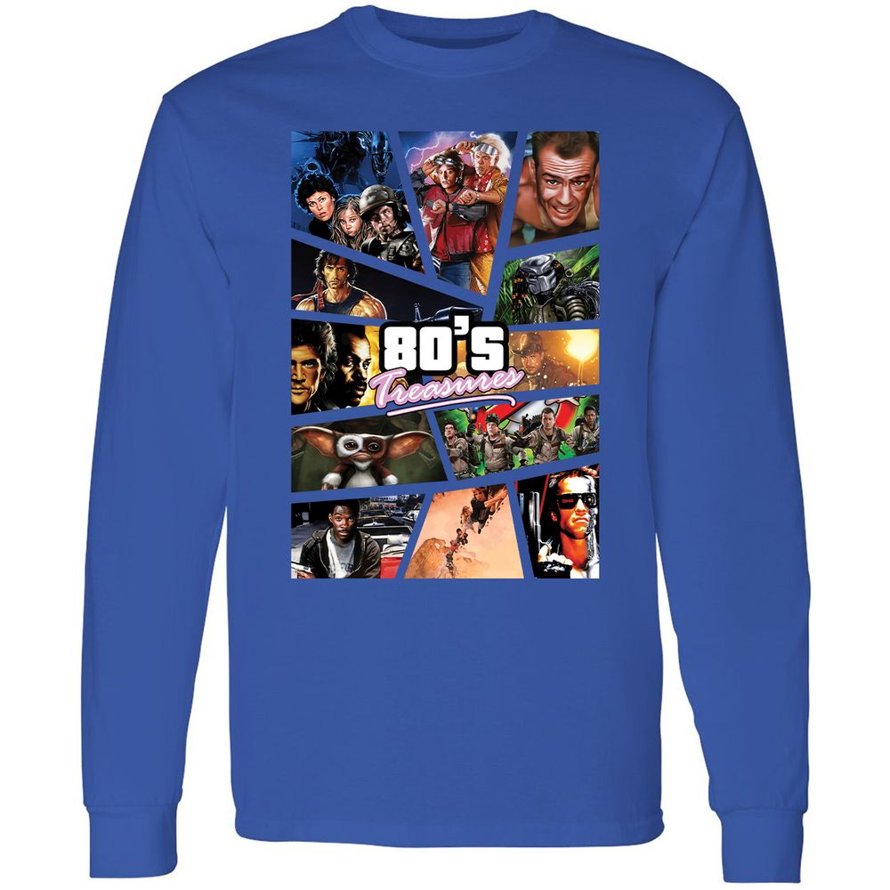 Long Sleeve T-Shirt - V1UA9A2R - Royal - 8