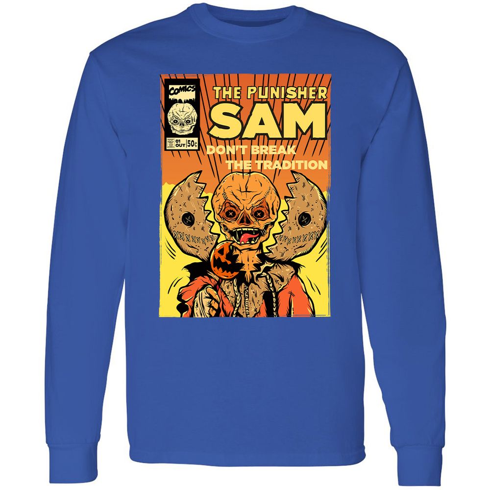 Long Sleeve T-Shirt - Q6KUEE53 - Royal - 8