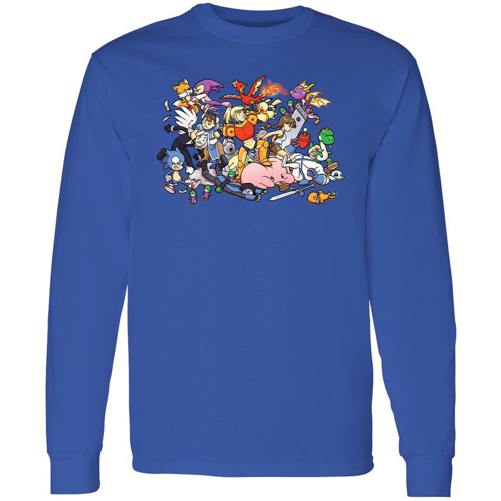 Long Sleeve T-Shirt - 3LBWRNG9 - Royal - 8
