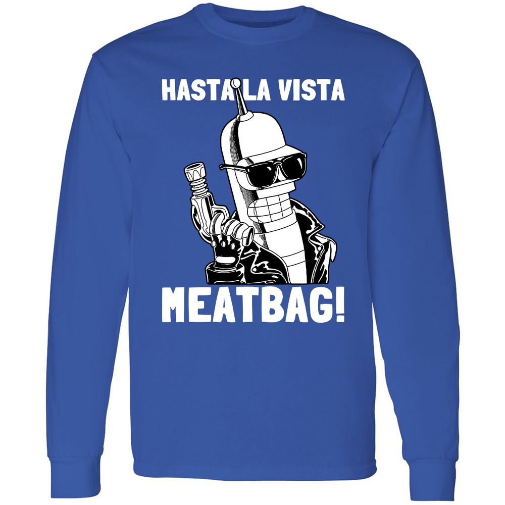 Long Sleeve T-Shirt - GX75XDAA - Royal - 8