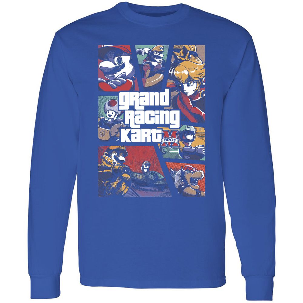Long Sleeve T-Shirt - 9UQFHXLC - Royal - 8