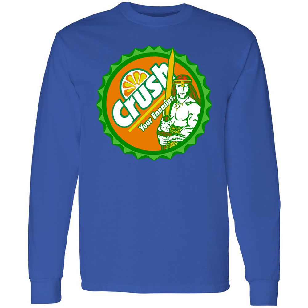 Long Sleeve T-Shirt - PETVGRHL - Royal - 8