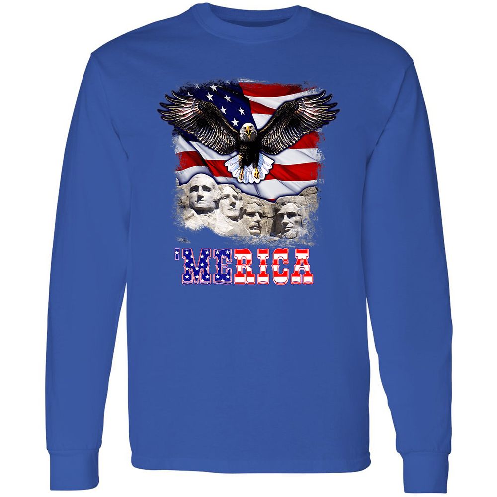 Long Sleeve T-Shirt - QQQL9VY6 - Royal - 8