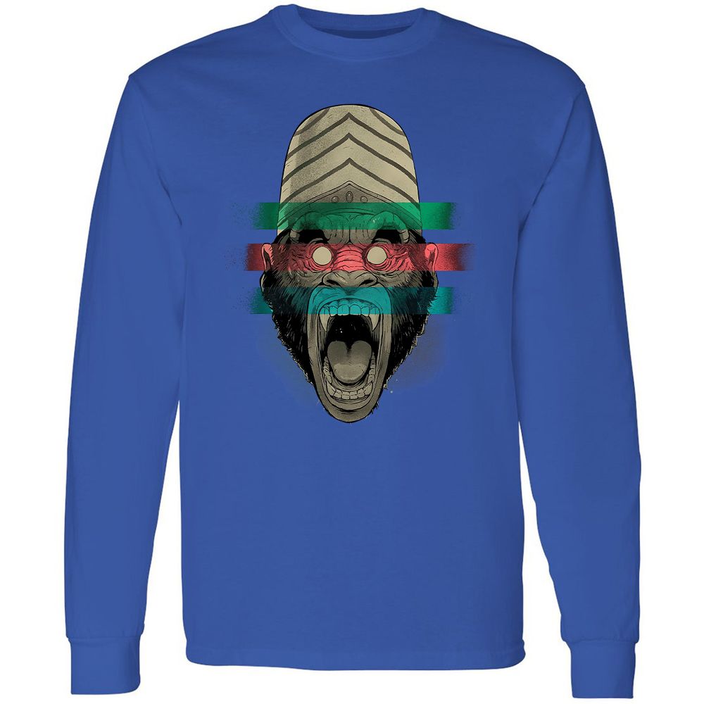 Long Sleeve T-Shirt - YMU5V3GW - Royal - 8