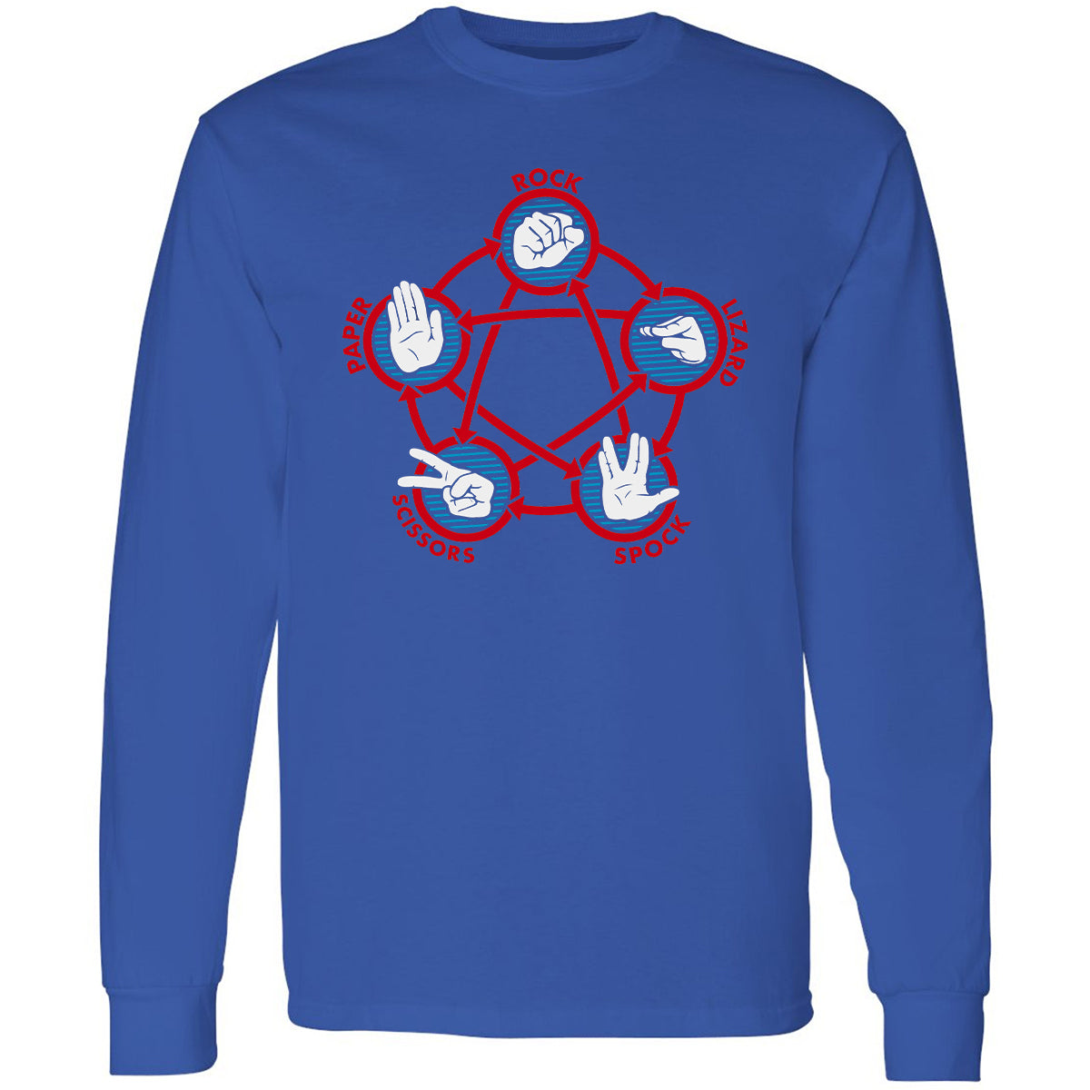 Long Sleeve T-Shirt - V8UTT6SY - Royal - 8