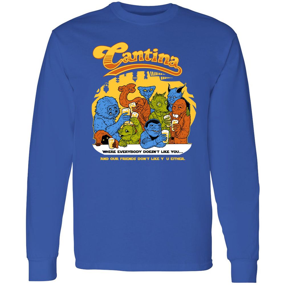 Long Sleeve T-Shirt - BWD7AEBQ - Royal - 8