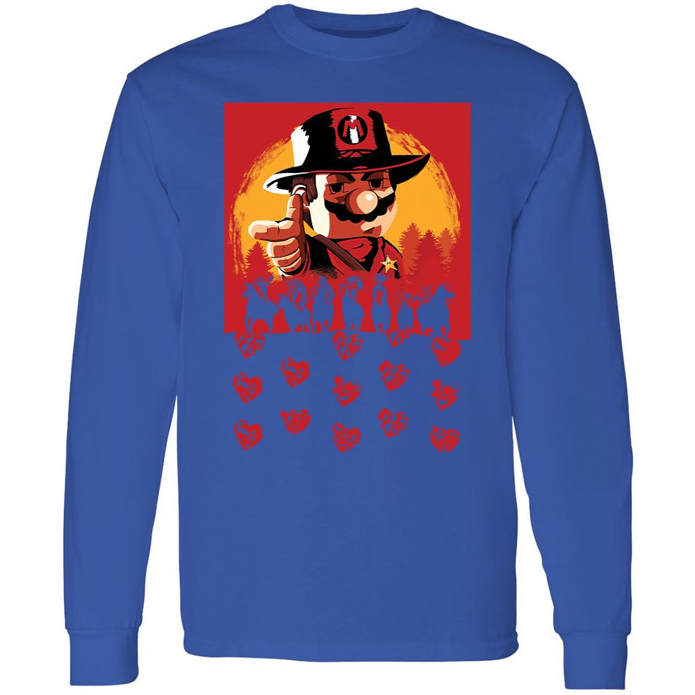 Long Sleeve T-Shirt - GF49FUM4 - Royal - 8