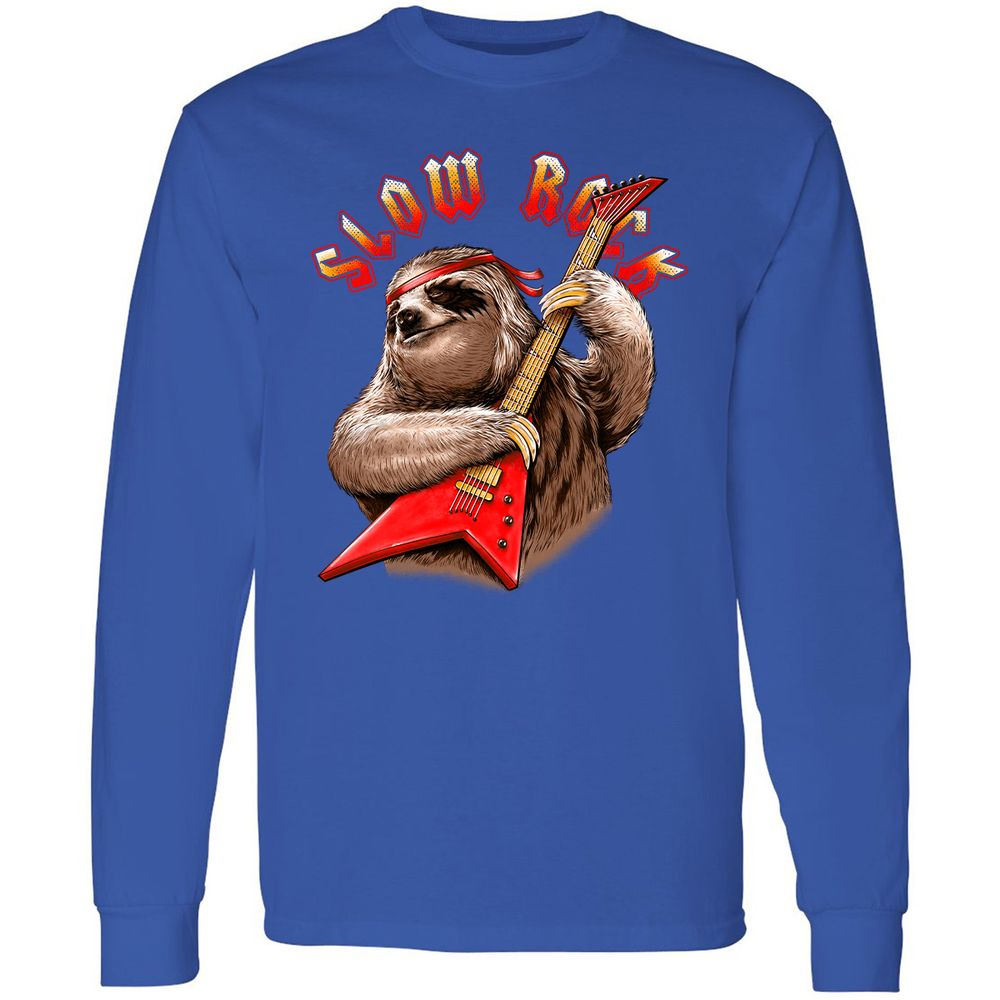 Long Sleeve T-Shirt - AHXZYK5X - Royal - 8