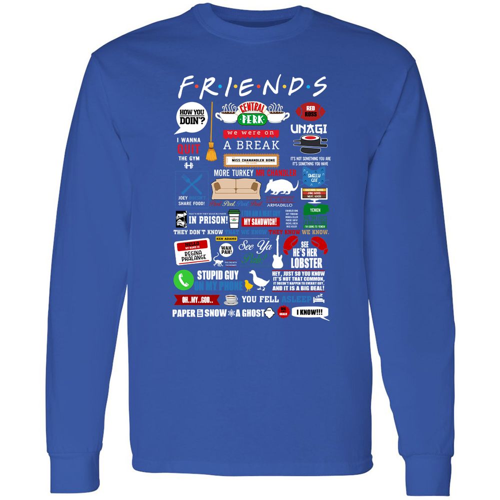 Long Sleeve T-Shirt - SZZQVDMZ - Royal - 8