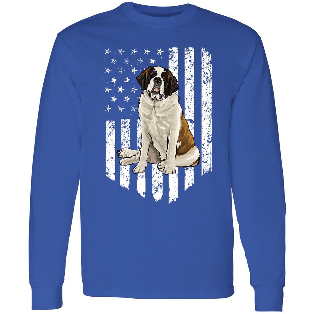Long Sleeve T-Shirt - 3A4LNP4G - Royal - 8
