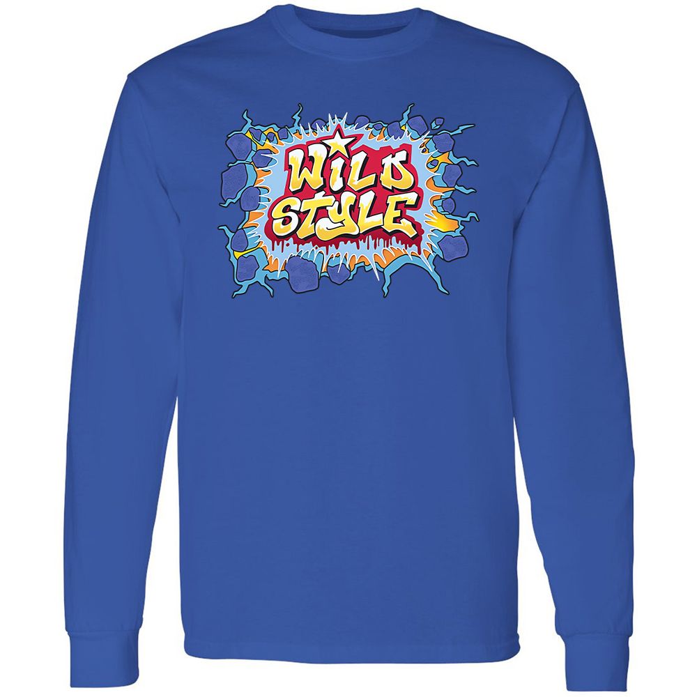 Long Sleeve T-Shirt - Black - Royal - 8