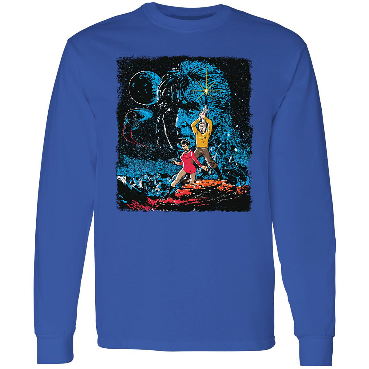 Long Sleeve T-Shirt - 3GBBXZ9V - Royal - 8