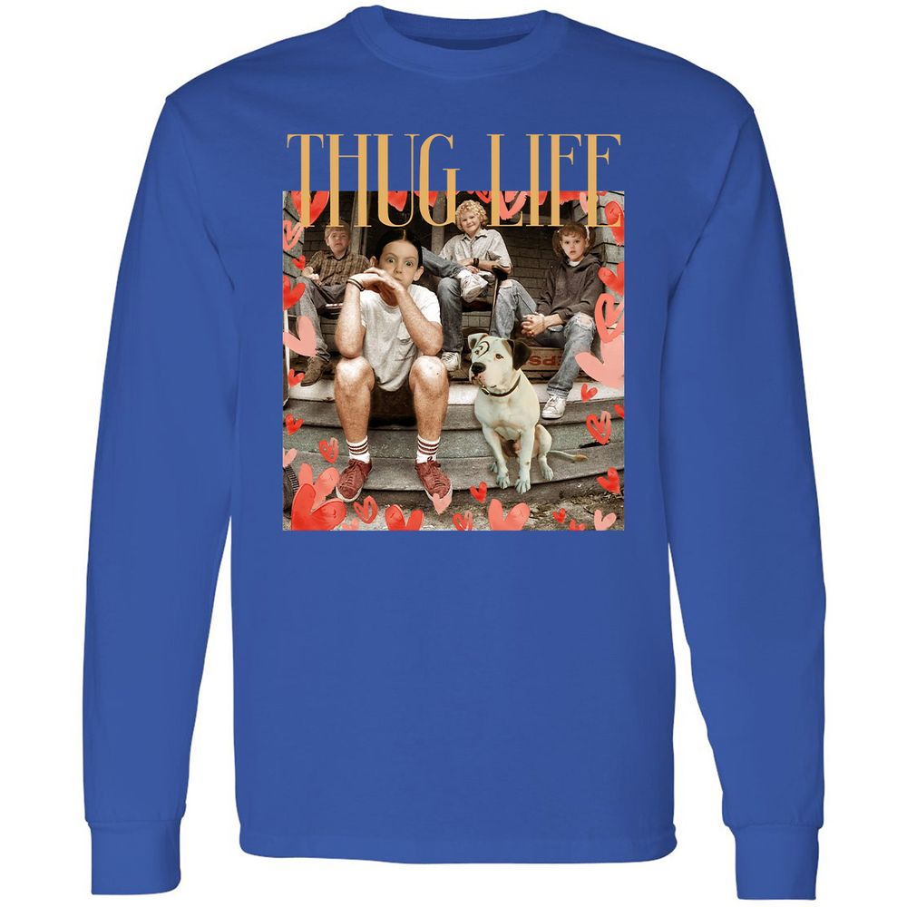 Long Sleeve T-Shirt - PQYYLDZ6 - Royal - 8