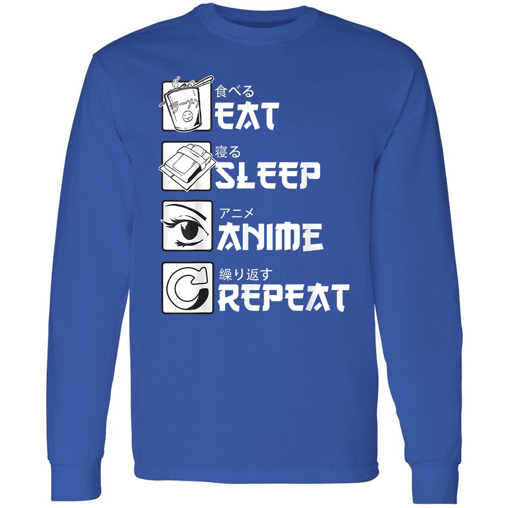 Long Sleeve T-Shirt - XR2PAX9W - Royal - 8